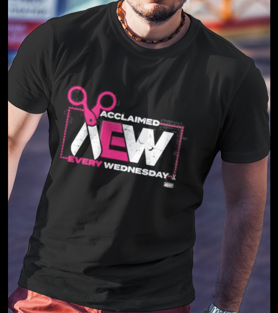 Acclaimed AEW Every Wednesday With Scissors T-Shirt