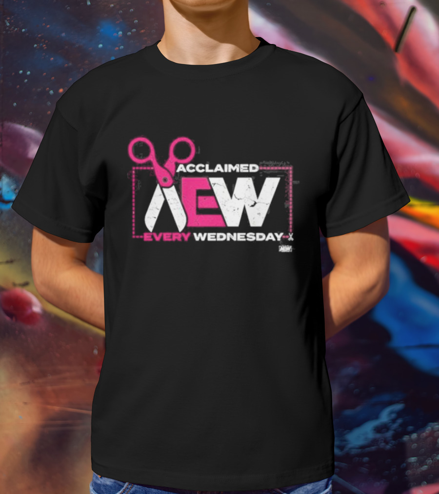Acclaimed AEW Every Wednesday With Scissors T-Shirt