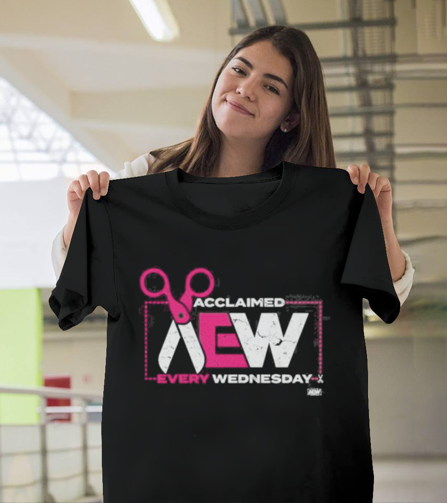 Acclaimed AEW Every Wednesday With Scissors T-Shirt