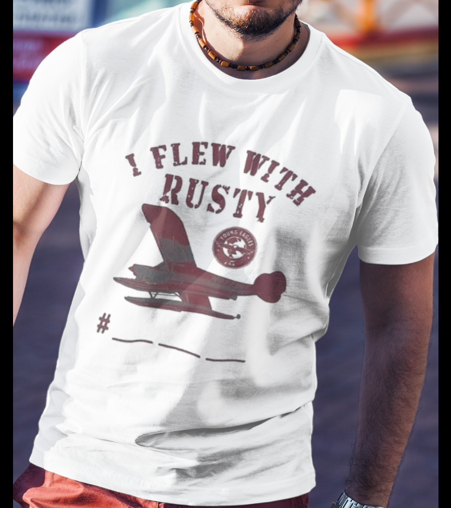 I Flew With Rusty Seaplane Club Emblem T-Shirt