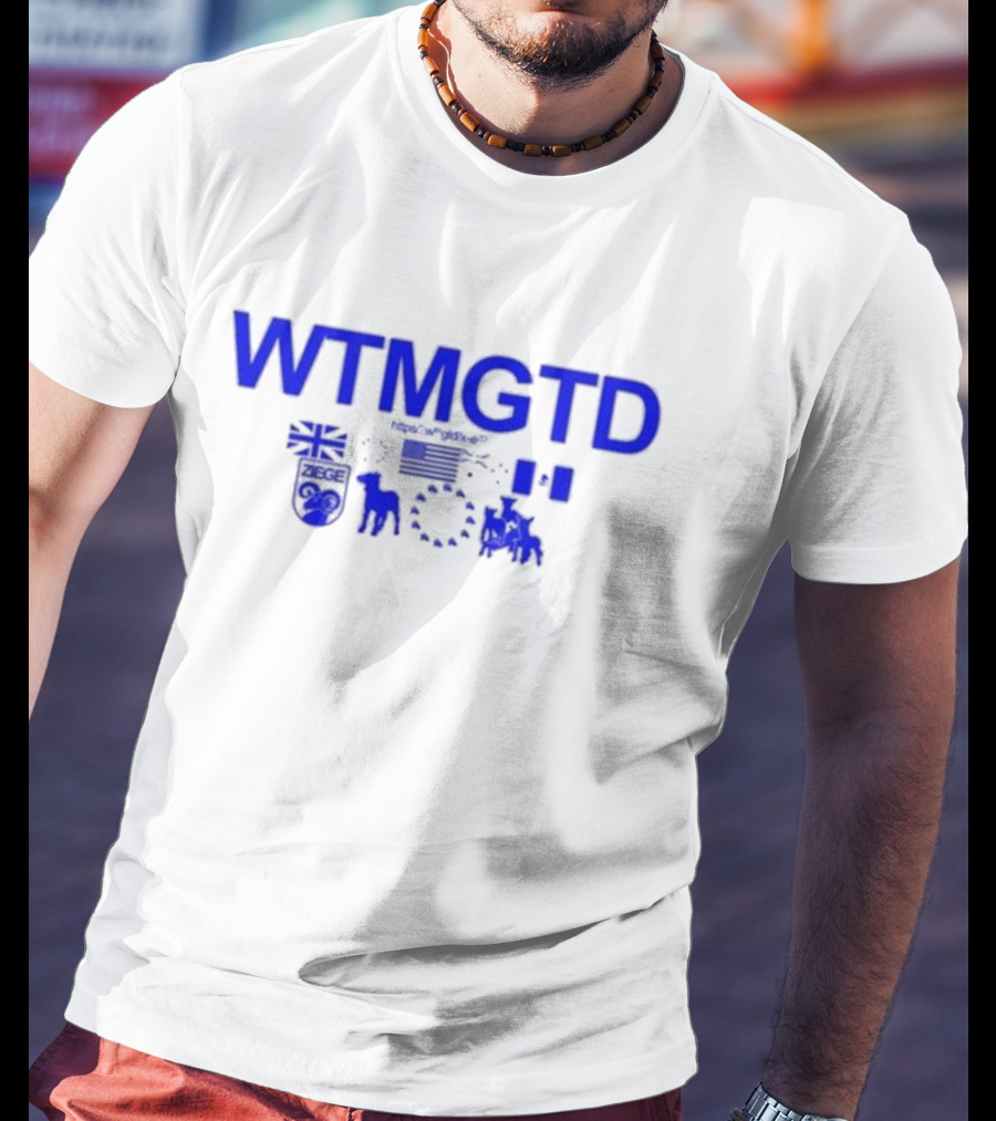 WTMGTD WaitImGoated ZEGE Goat Flag Icons T-Shirt