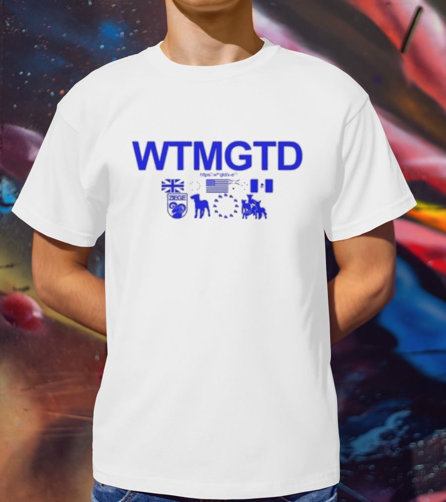 WTMGTD WaitImGoated ZEGE Goat Flag Icons T-Shirt