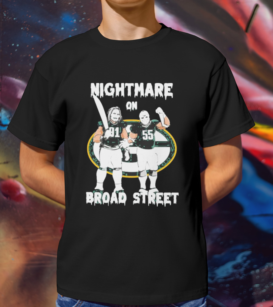 Nightmare On Broad Street 91 55 Football Players T-Shirt