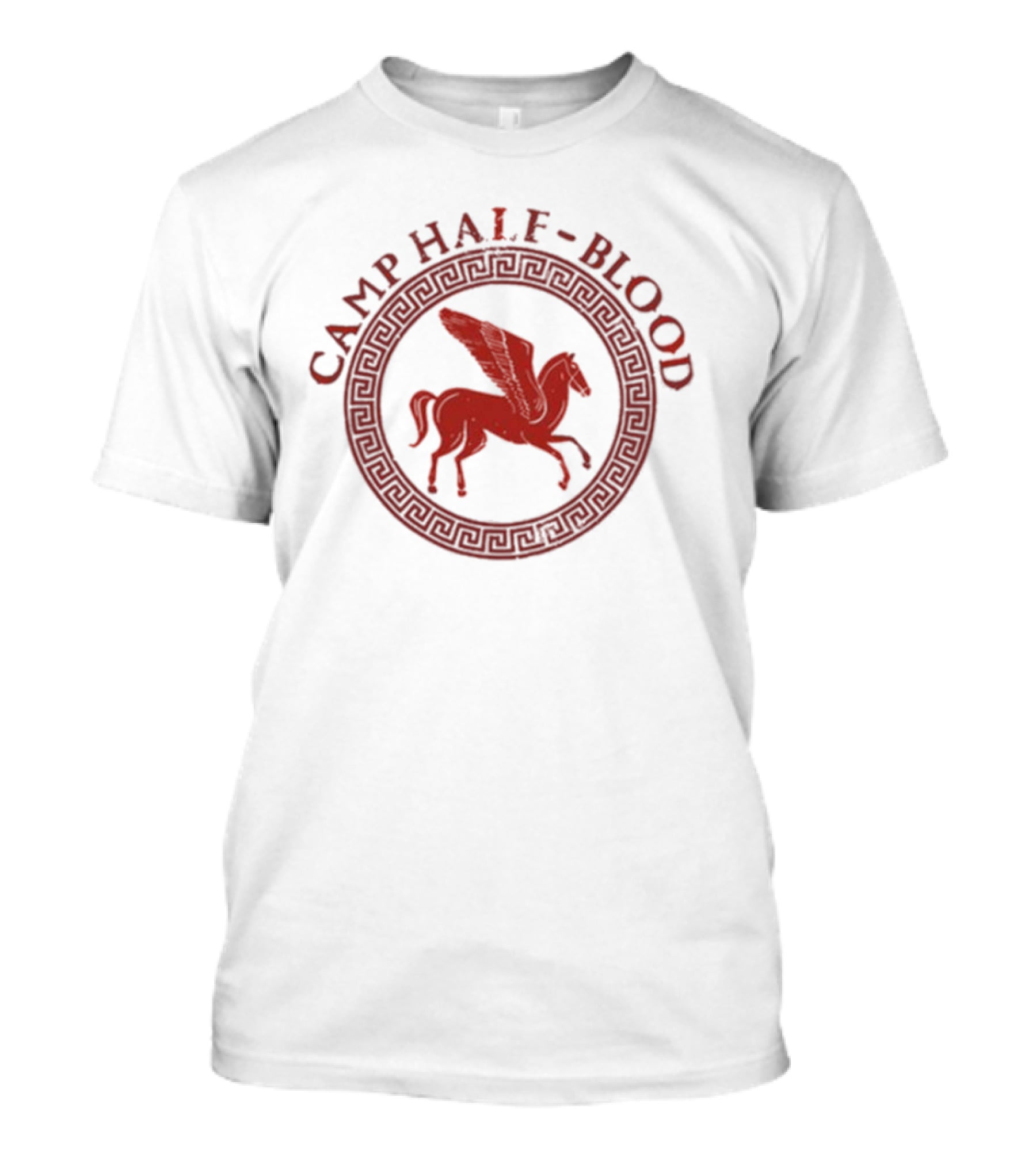 Camp Half-Blood Pegasus Symbol In Greek Style Circle T-Shirt