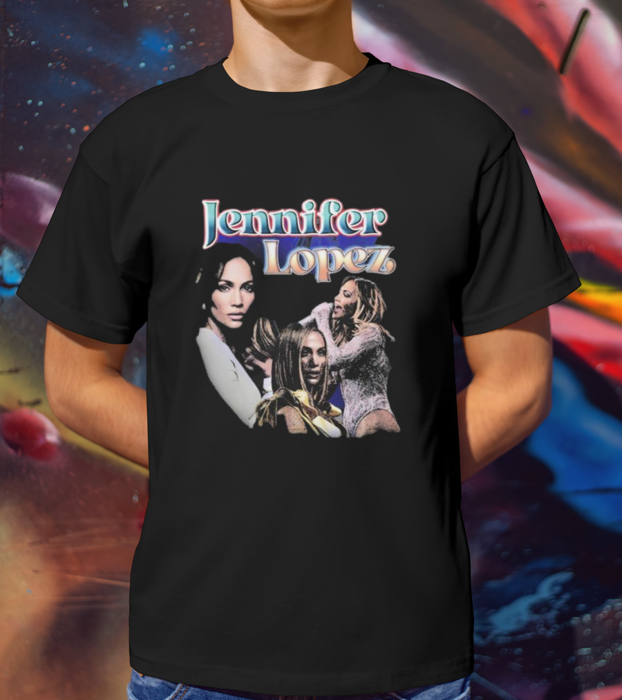Jennifer Lopez Iconic Pop Diva Montage T-Shirt