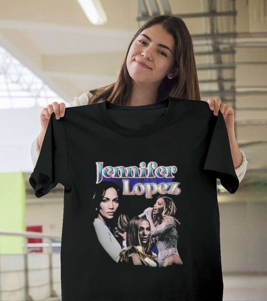 Jennifer Lopez Iconic Pop Diva Montage T-Shirt