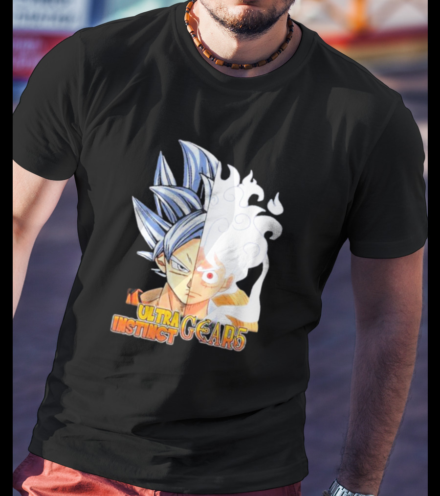 Ultra Instinct Gear 5 Fusion Anime Crossover Duo T-Shirt