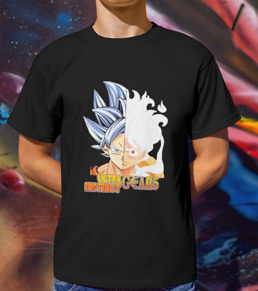 Ultra Instinct Gear 5 Fusion Anime Crossover Duo T-Shirt