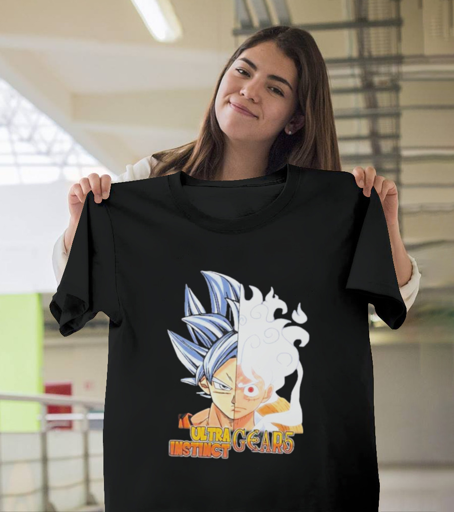 Ultra Instinct Gear 5 Fusion Anime Crossover Duo T-Shirt