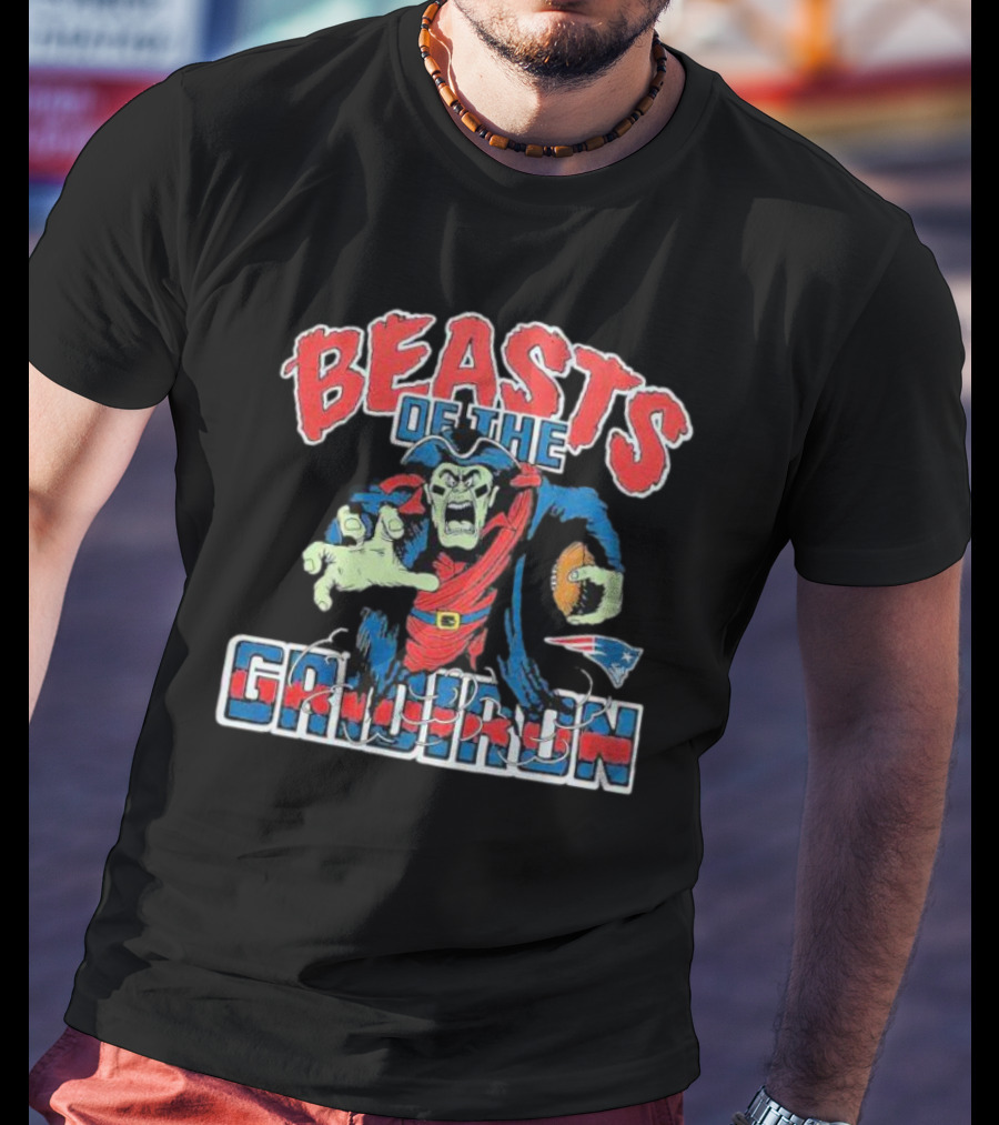Beasts Of The Gridiron New England Patriots Football Monster T-Shirt