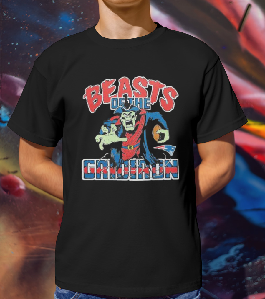 Beasts Of The Gridiron New England Patriots Football Monster T-Shirt