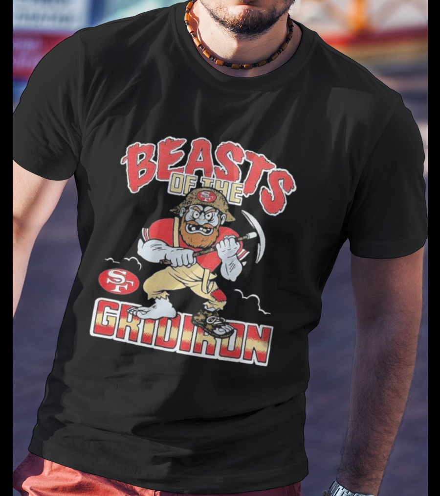 San Francisco 49ers Beasts Of The Gridiron SF Miner Character T-Shirt
