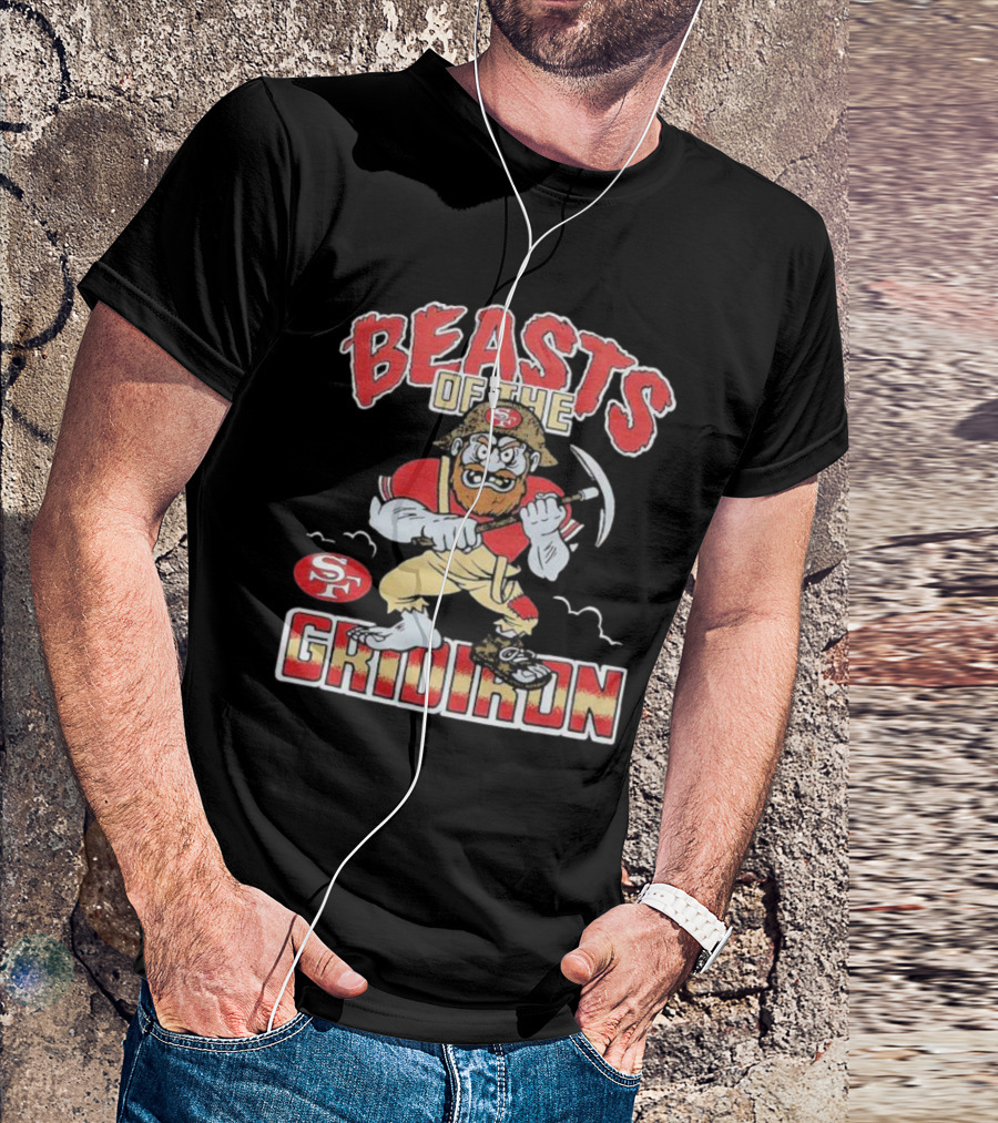 San Francisco 49ers Beasts Of The Gridiron SF Miner Character T-Shirt