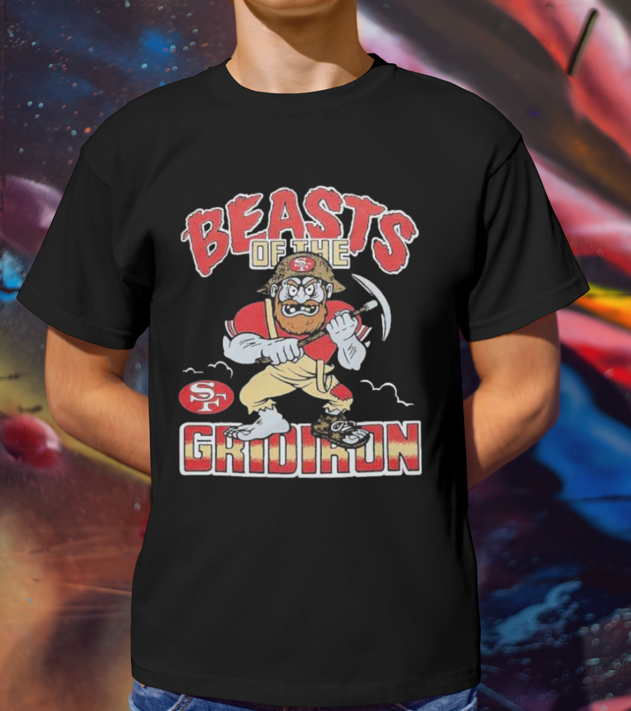 San Francisco 49ers Beasts Of The Gridiron SF Miner Character T-Shirt
