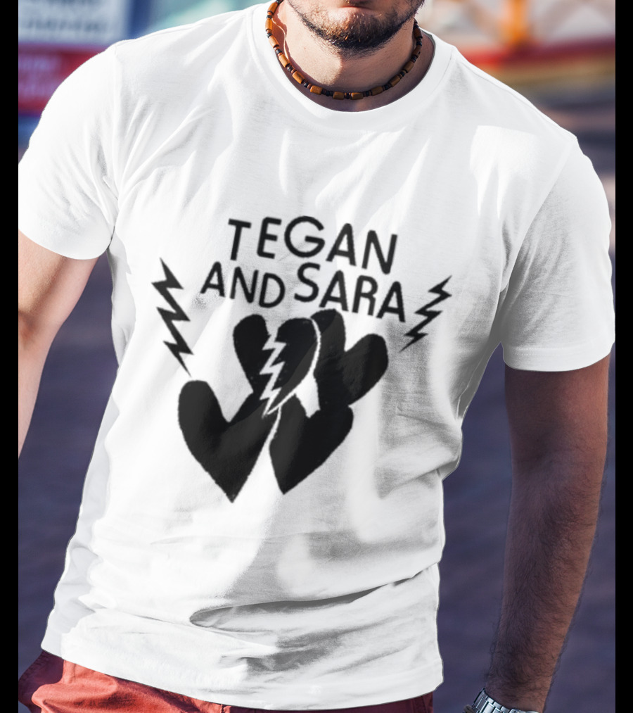 Tegan And Sara Heartbreak Lightning Hearts T-Shirt