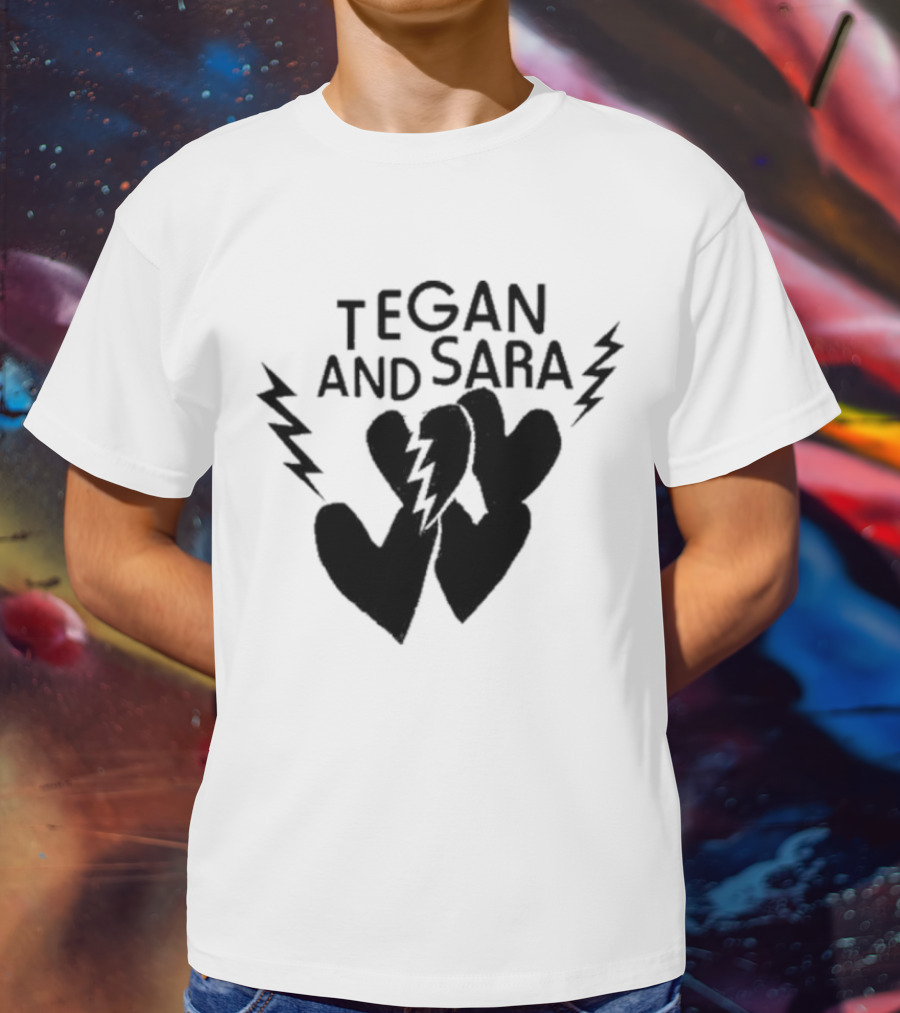 Tegan And Sara Heartbreak Lightning Hearts T-Shirt