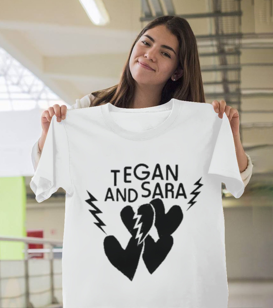 Tegan And Sara Heartbreak Lightning Hearts T-Shirt