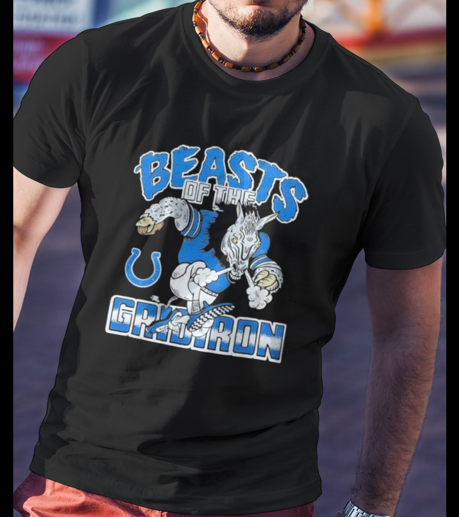 Indianapolis Colts Beasts Of The Gridiron NFL Powerhouse T-Shirt