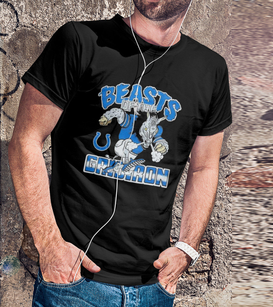 Indianapolis Colts Beasts Of The Gridiron NFL Powerhouse T-Shirt
