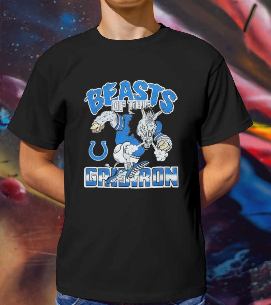 Indianapolis Colts Beasts Of The Gridiron NFL Powerhouse T-Shirt