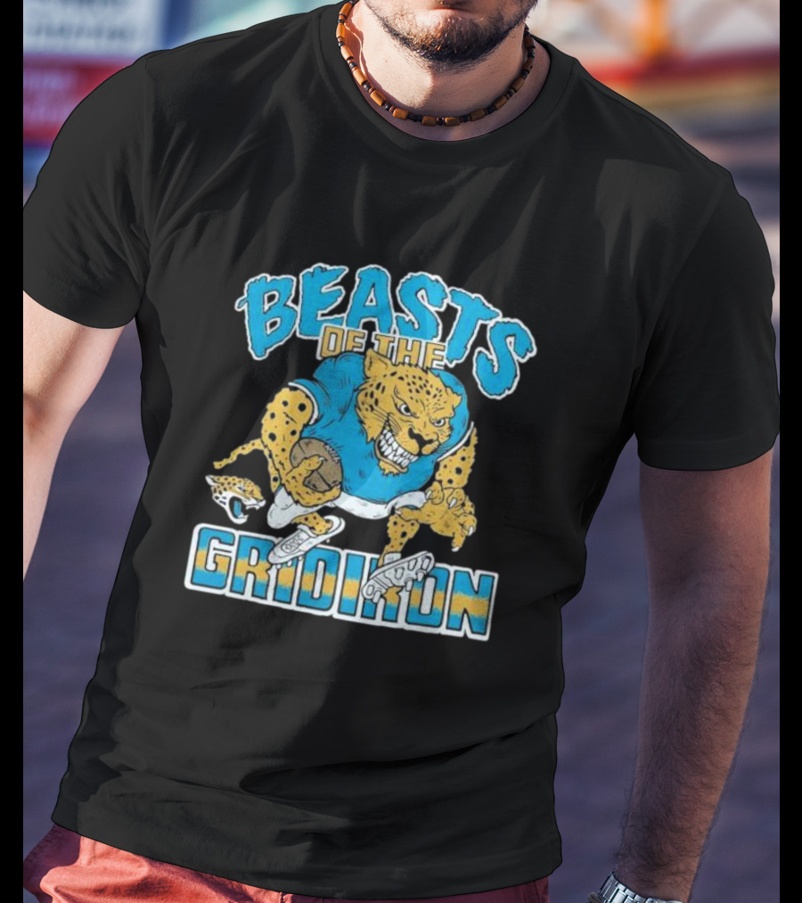 Jacksonville Jaguars Beasts Of The Gridiron Fierce Football Jaguar T-Shirt