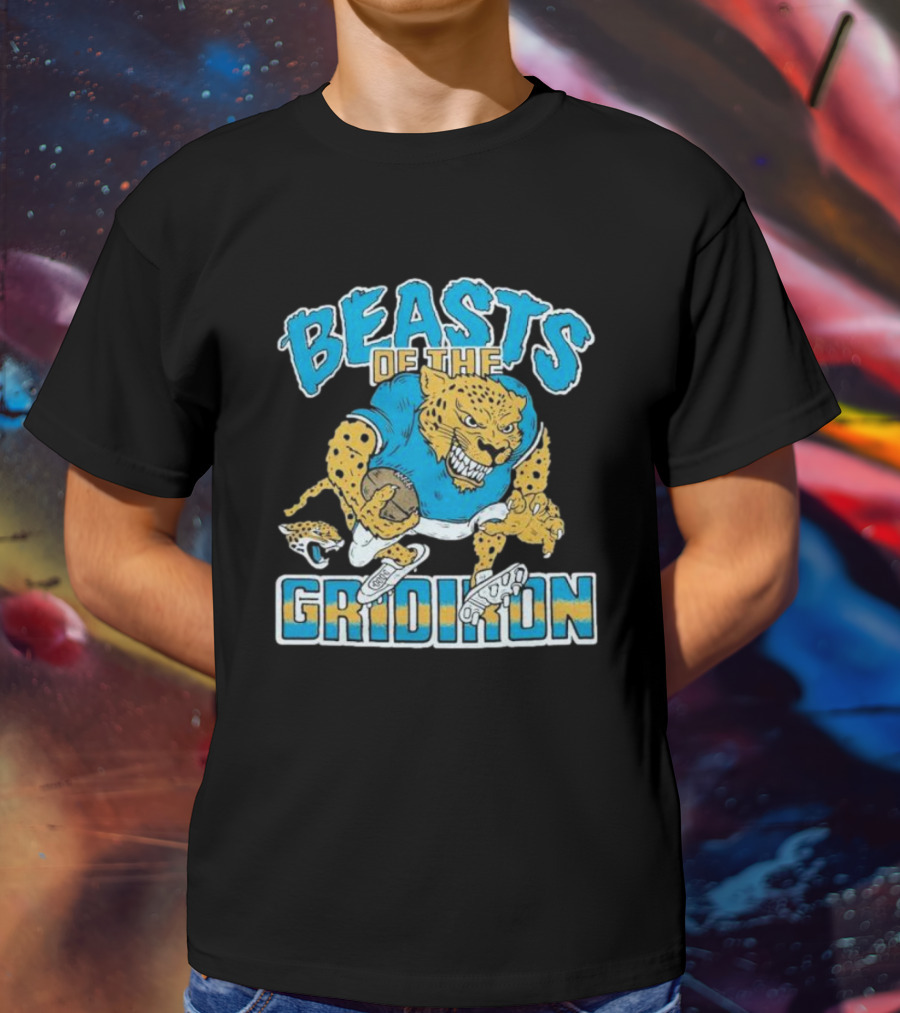 Jacksonville Jaguars Beasts Of The Gridiron Fierce Football Jaguar T-Shirt