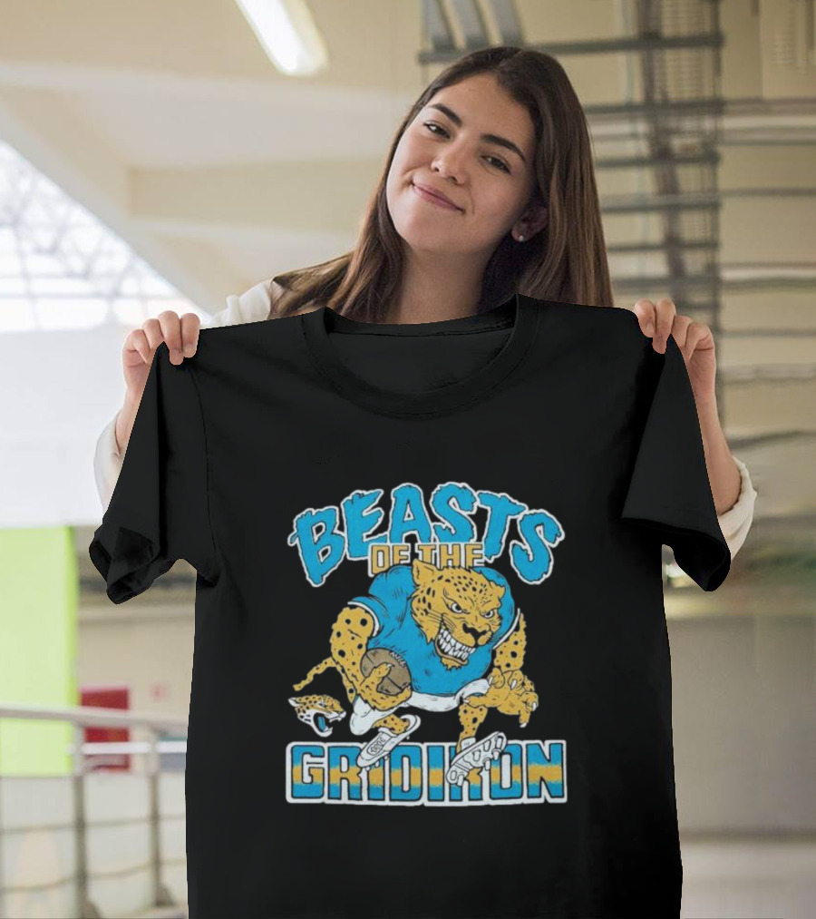 Jacksonville Jaguars Beasts Of The Gridiron Fierce Football Jaguar T-Shirt