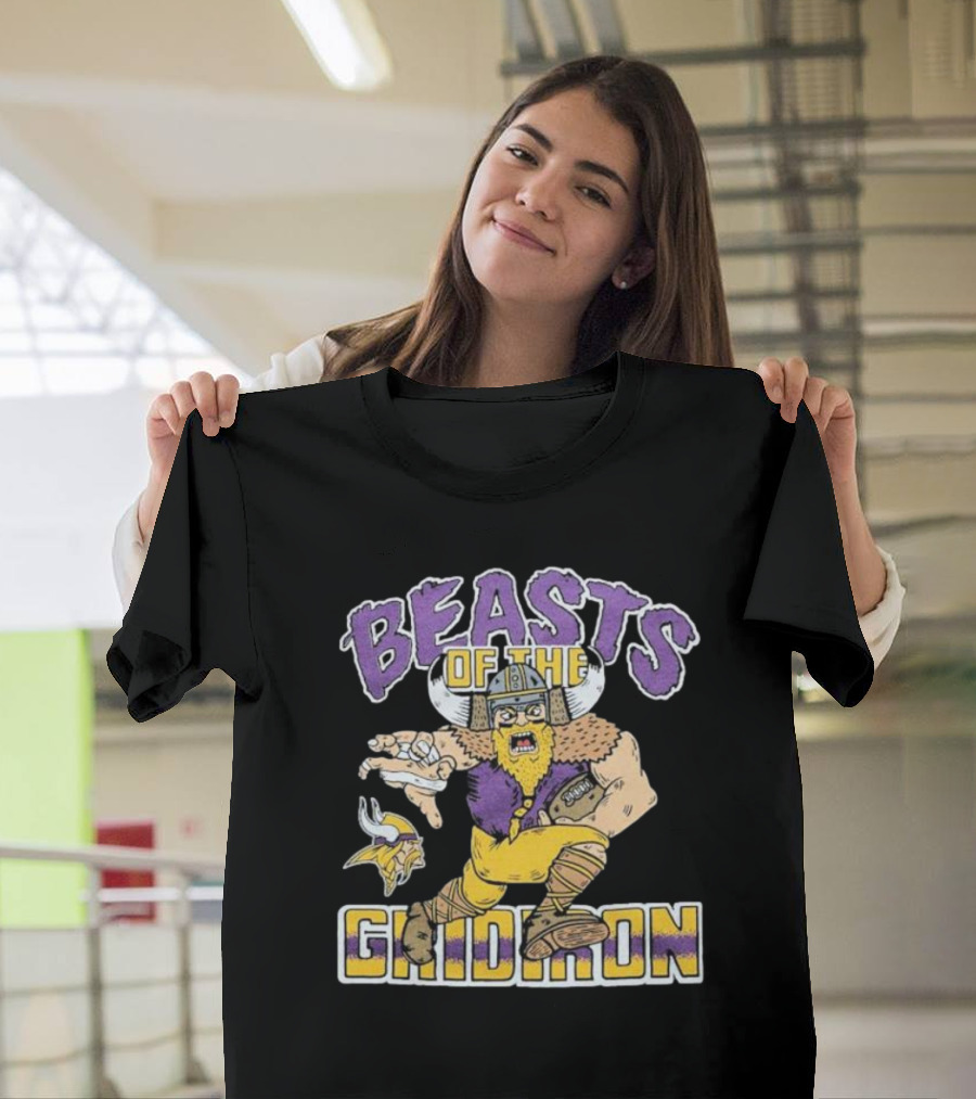 Beasts Of The Gridiron Minnesota Vikings Viking Warrior T-Shirt