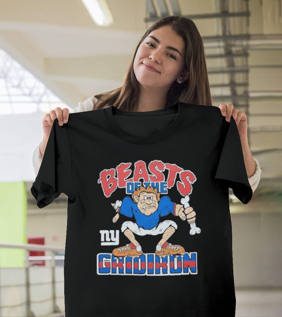 New York Giants Beasts Of The Gridiron NY Football Character T-Shirt