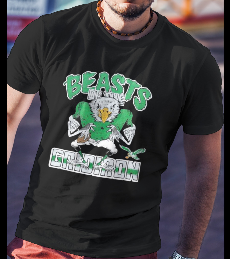 Philadelphia Eagles Beasts Of The Gridiron Football Bird Mascot T-Shirt
