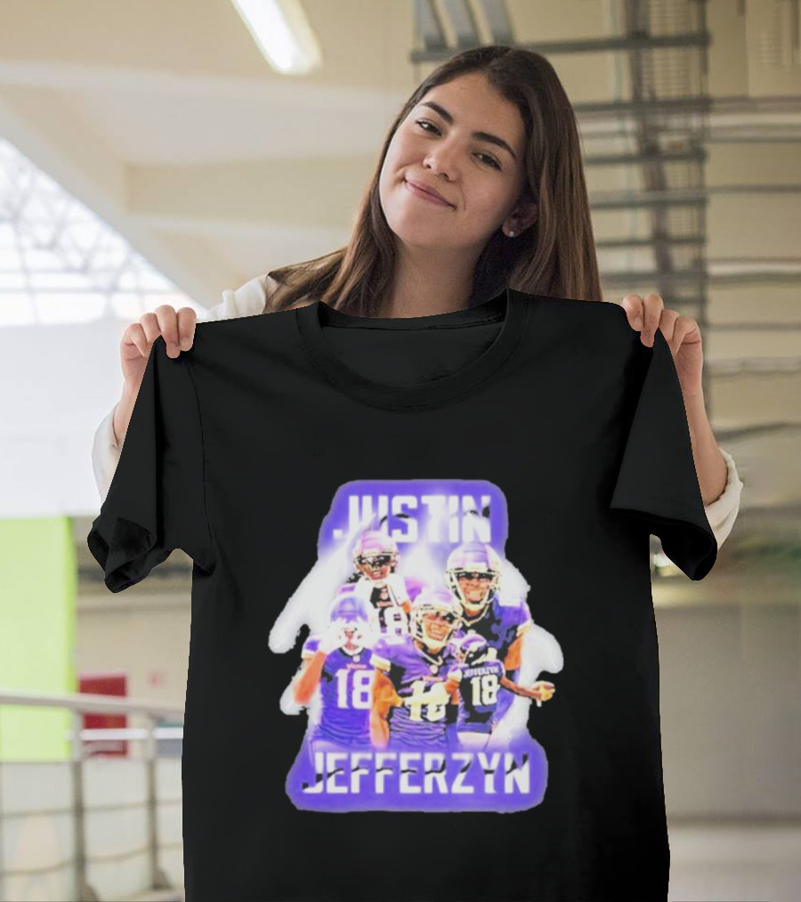 Justin Jefferzyn Freezertarps Purple Football Player Collection T-Shirt