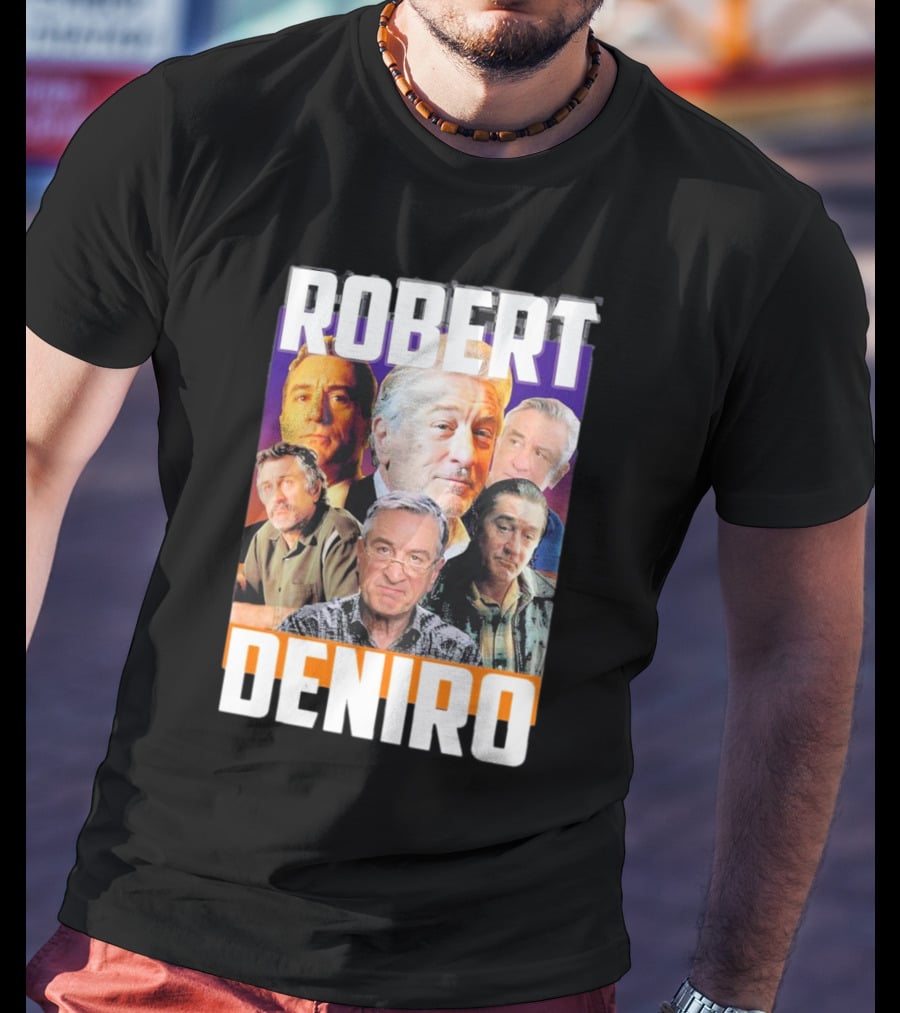 Robert De Niro Iconic Movie Roles Collage T-Shirt