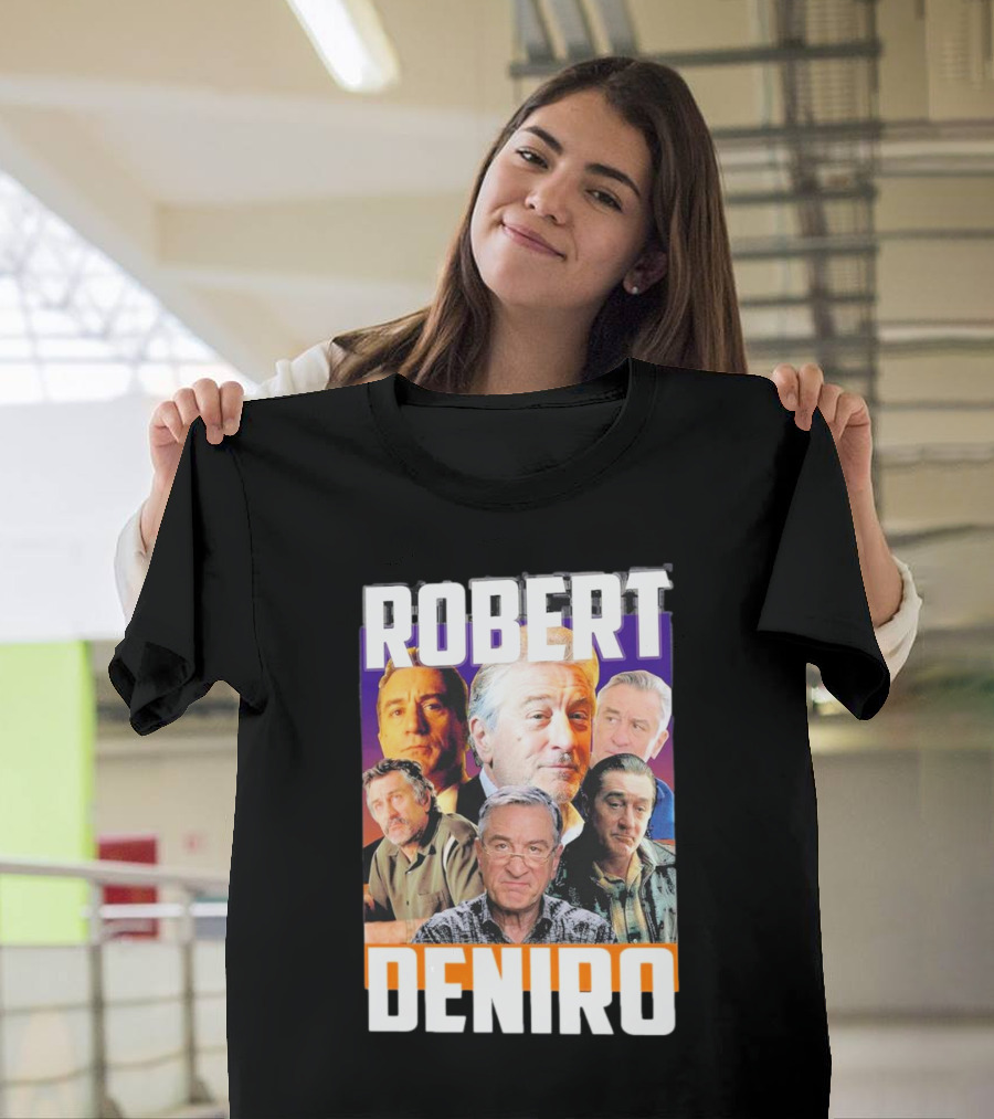 Robert De Niro Iconic Movie Roles Collage T-Shirt