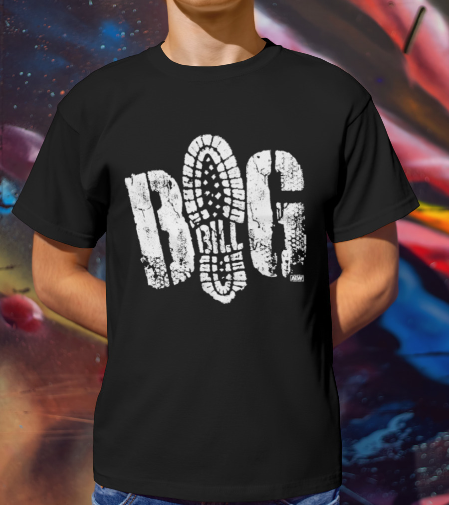 Big Bill AEW Boot Stomp Print T-Shirt