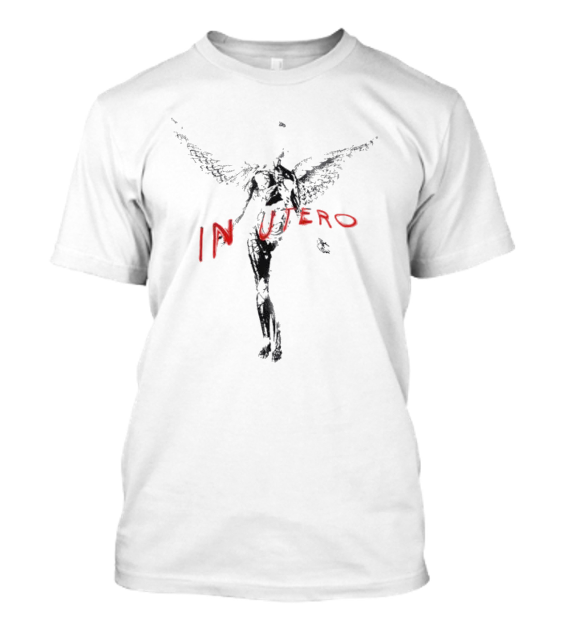 Nirvana In Utero Angel Wings T-Shirt