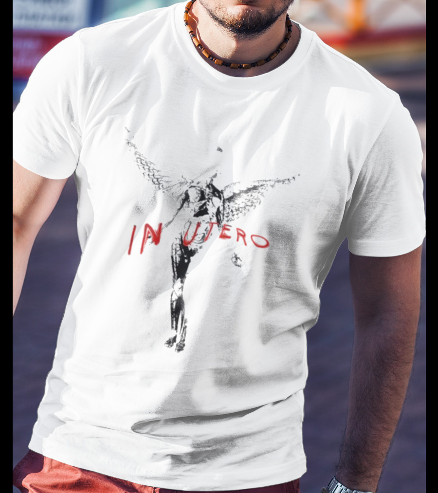 Nirvana In Utero Angel Wings T-Shirt