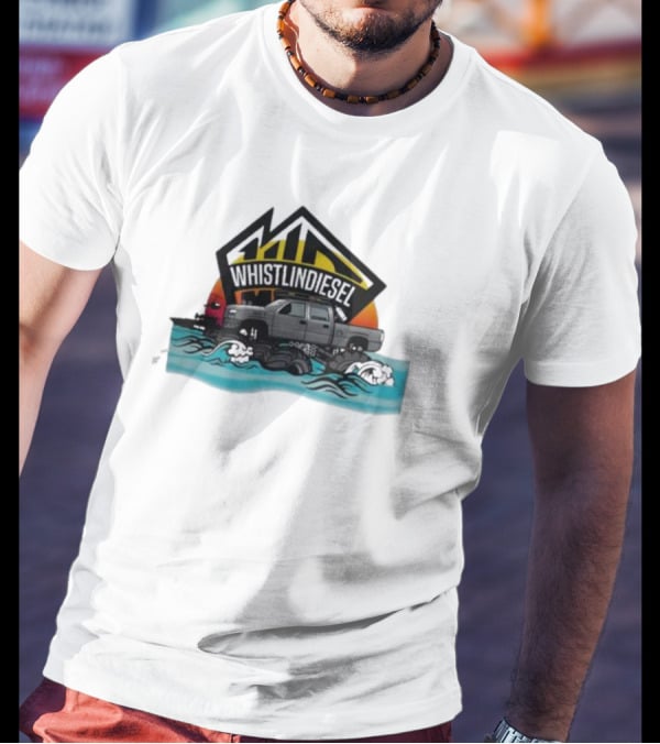 Whistlindiesel Truck Ocean Adventure Coast Guard Waves T-Shirt