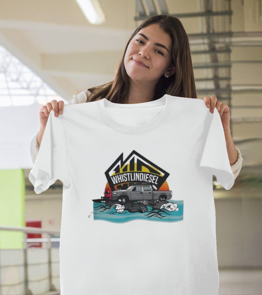 Whistlindiesel Truck Ocean Adventure Coast Guard Waves T-Shirt