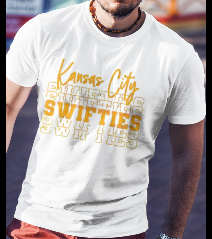 Kansas City Swifties Bold Layered Typography T-Shirt