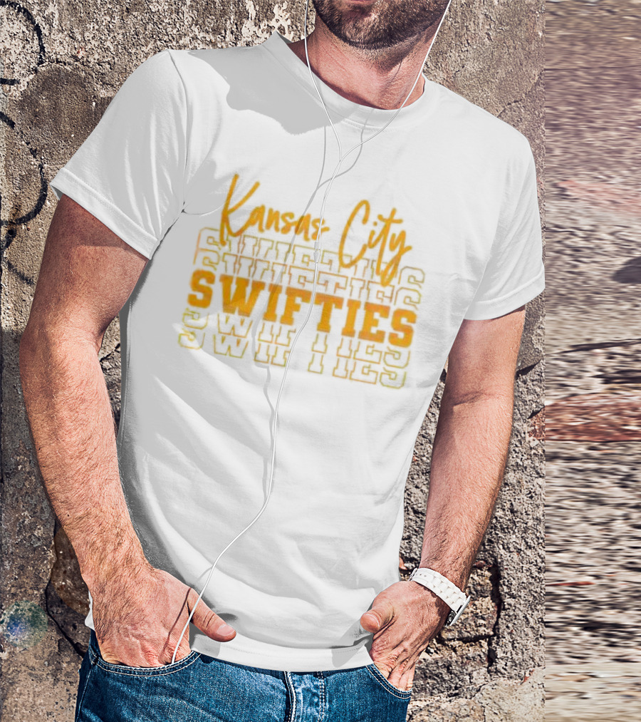 Kansas City Swifties Bold Layered Typography T-Shirt