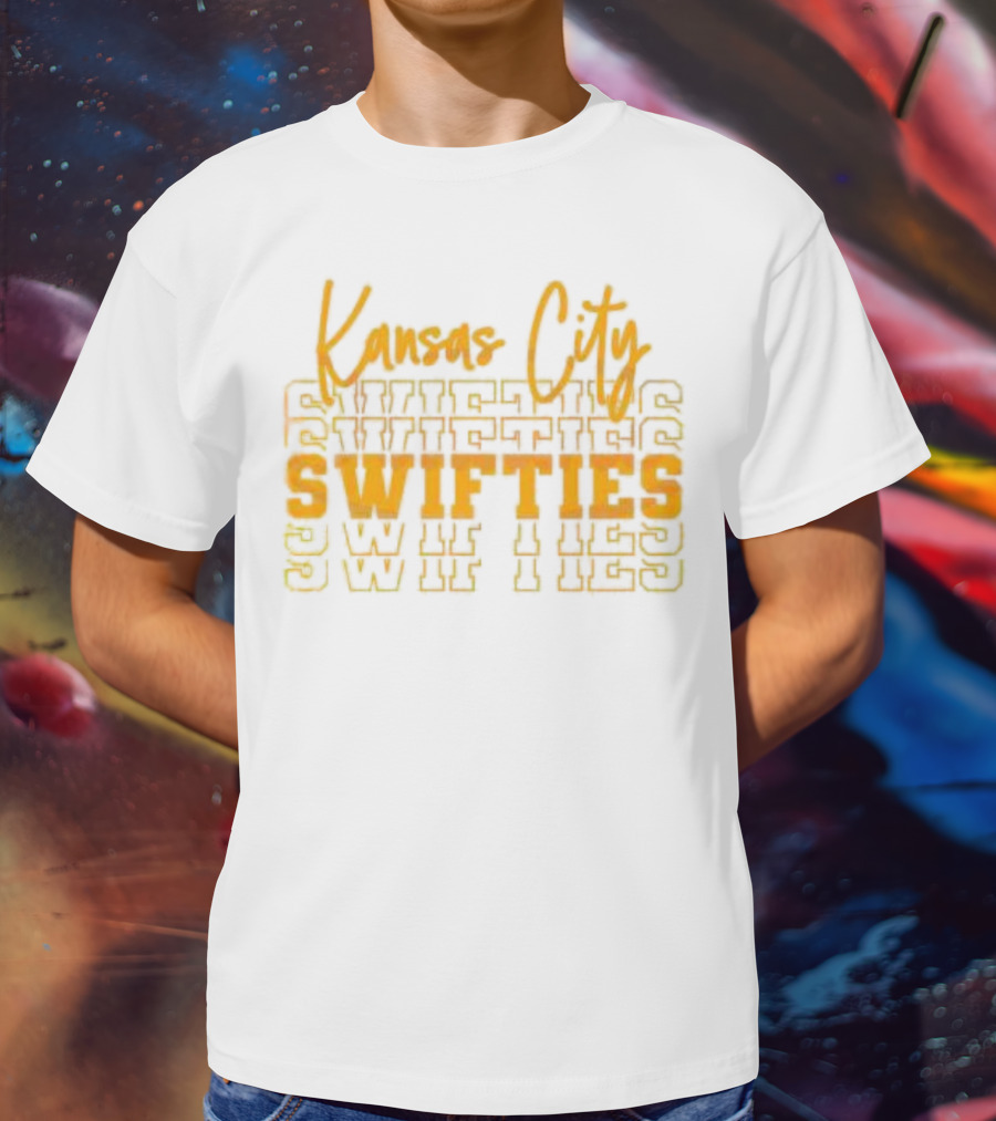 Kansas City Swifties Bold Layered Typography T-Shirt