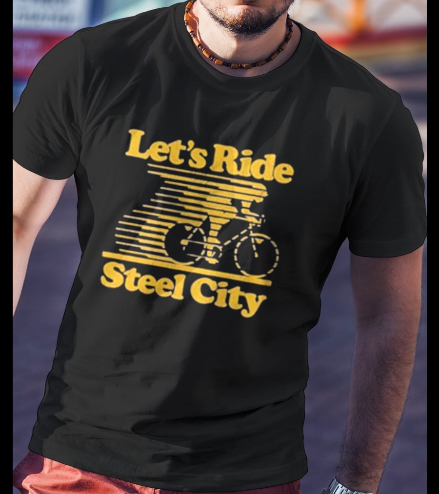 Let's Ride Steel City Cycling Adventure T-Shirt