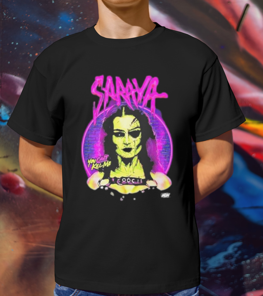Saraya You Can't Kill Me Neon Halloween T-Shirt
