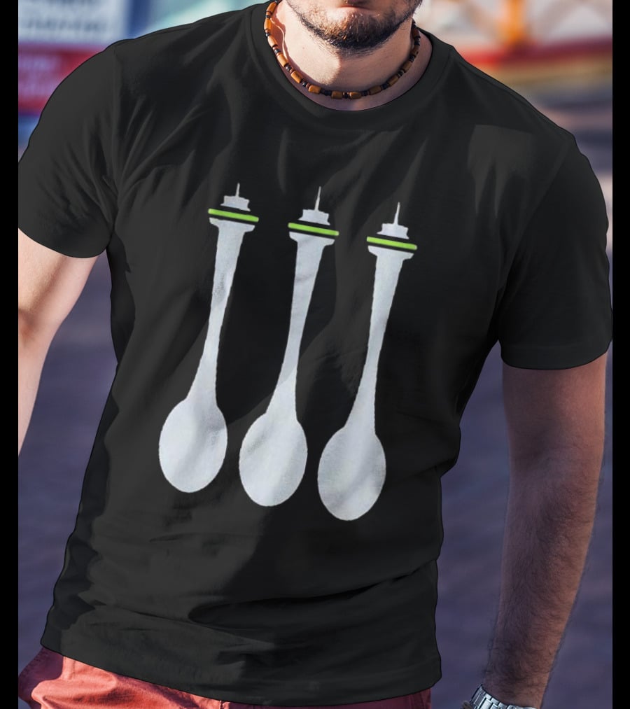 Seattle Spoon Space Needle Trio T-Shirt