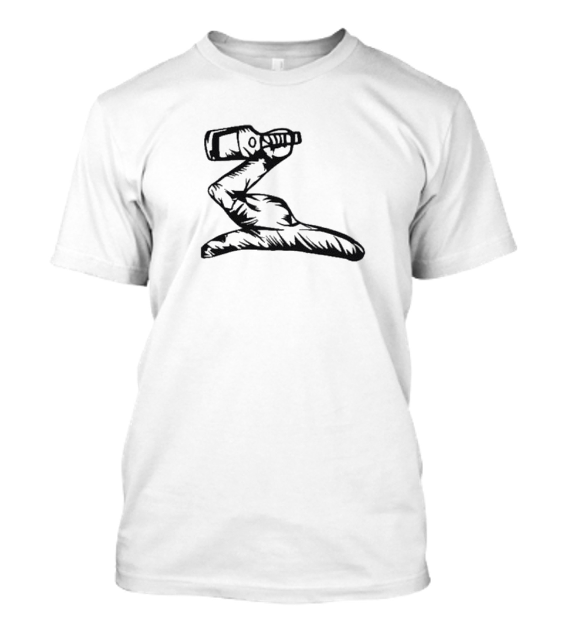 Henny Arm Bottle Holding Gesture T-Shirt