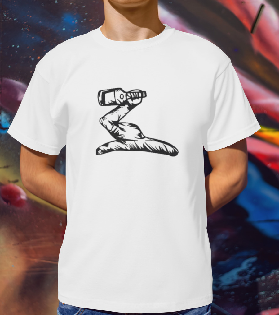 Henny Arm Bottle Holding Gesture T-Shirt