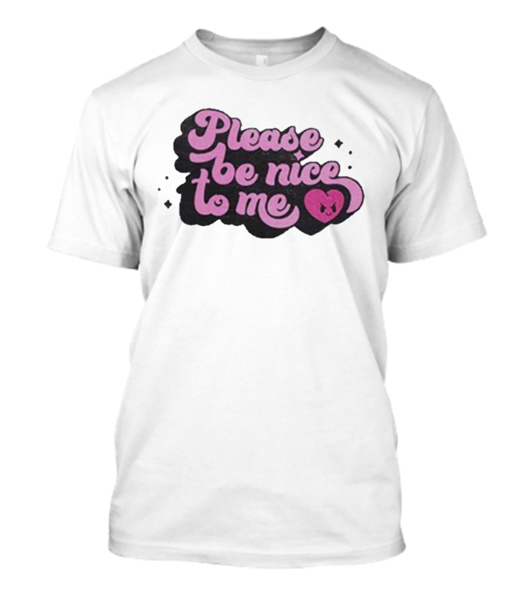 Please Be Nice To Me Heart Emoticon T-Shirt