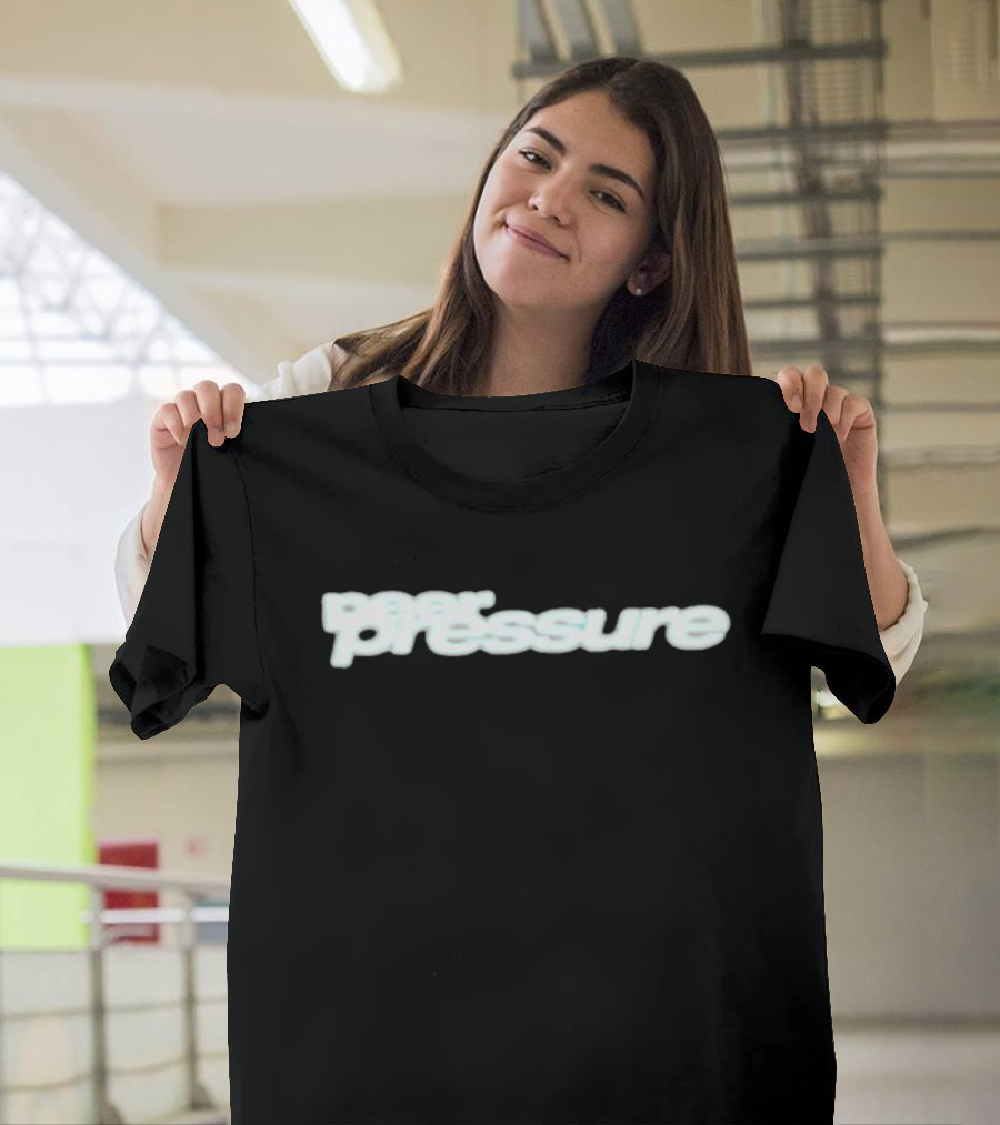 Drake Peer Pressure Bold Blurred Text T-Shirt