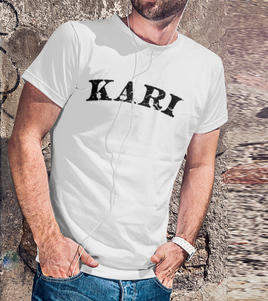 Karisrack Kari White Arch Text T-Shirt