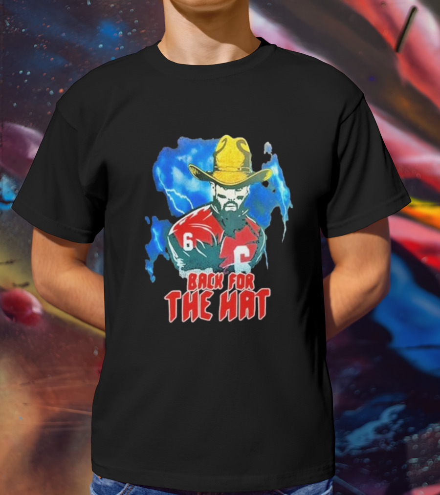Back For The Hat Number 6 Cowboy Lightning T-Shirt